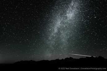 Milky Way and Meteor